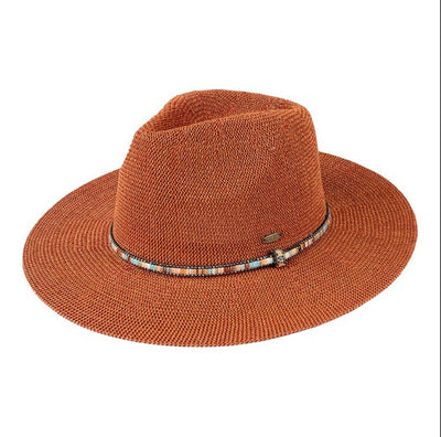 Woven Panama Beaded Hats