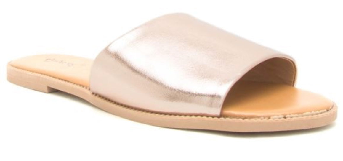 Charlton Rose Gold Slip-on Flats - Corinne Boutique Family Owned and Operated USA