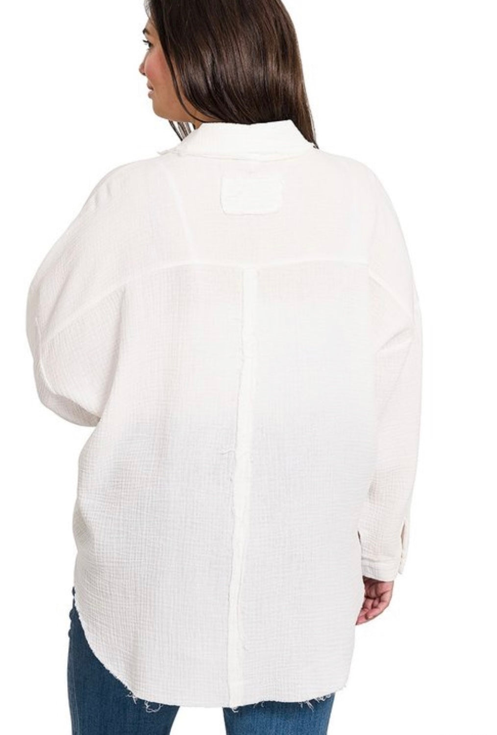 Rosalyn Cotton Gauze Shirt Plus