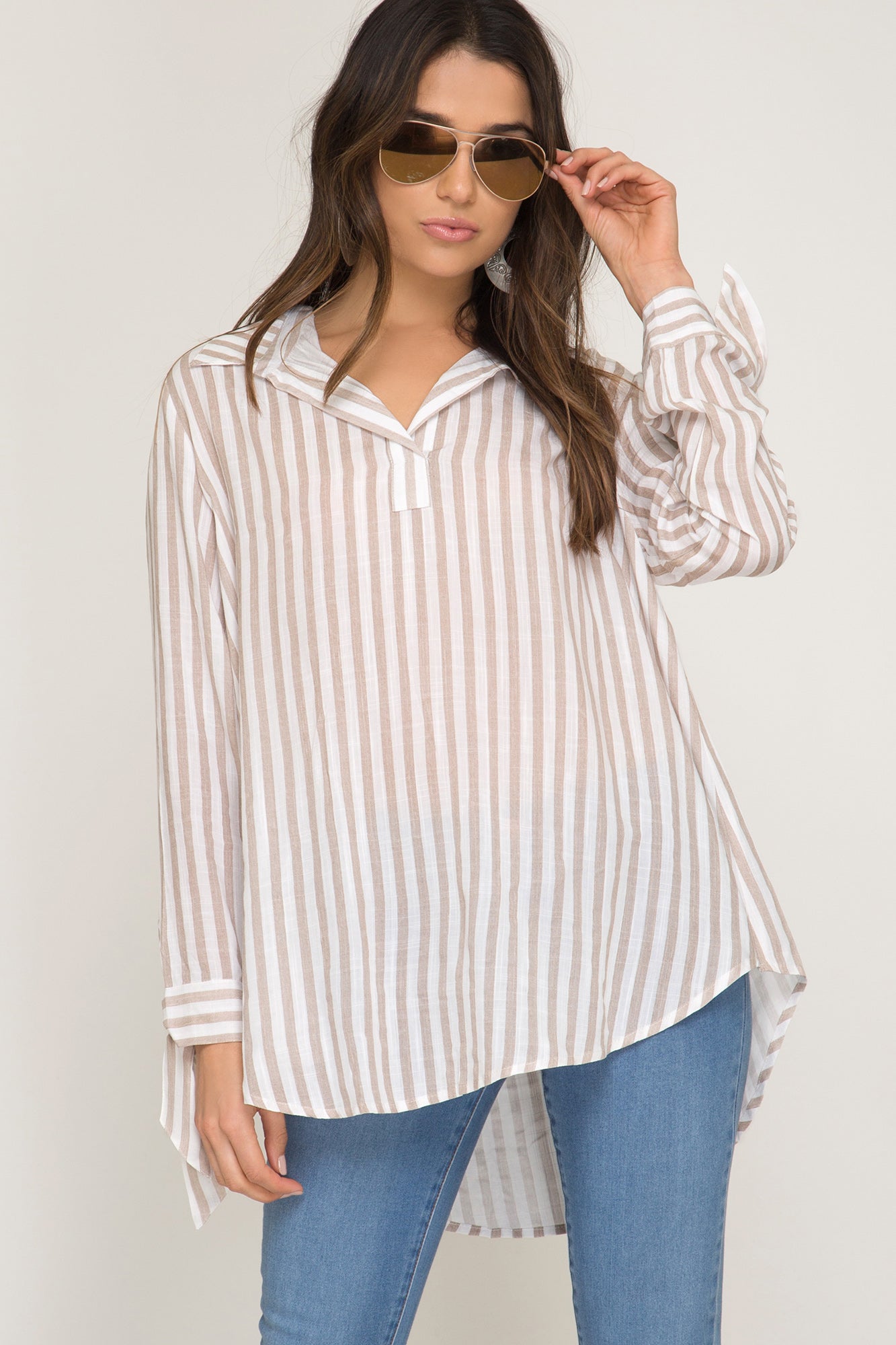 Quinn Striped Top - Corinne an Affordable Women's Clothing Boutique in the US USA