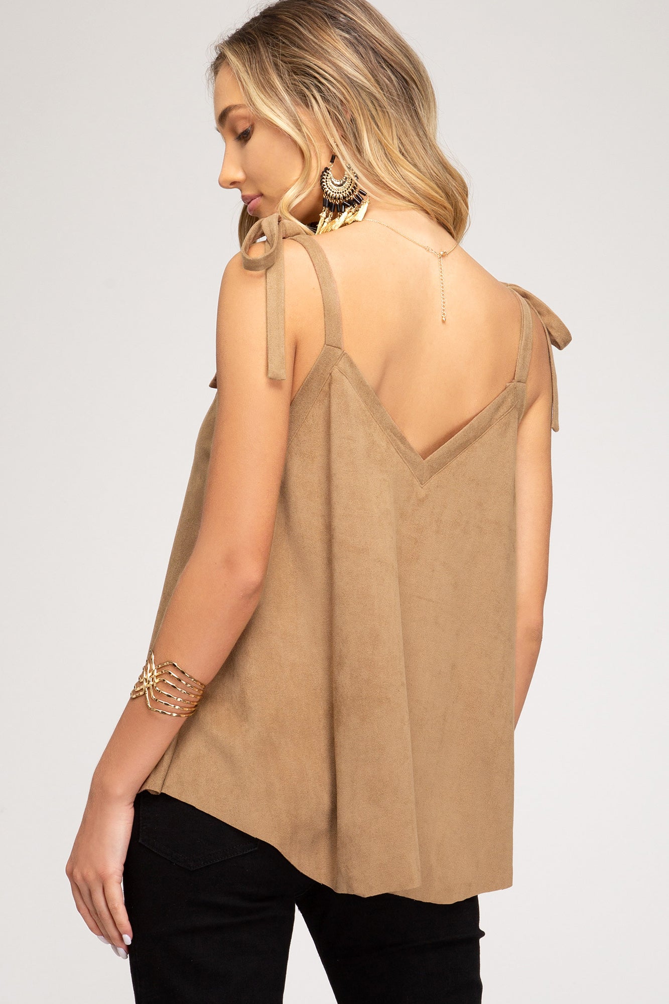 Kimber Vegan Suede Cami - Corinne an Affordable Women's Clothing Boutique in the US USA