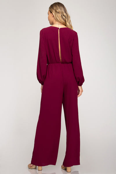 Taylor Long Sleeve Jumpsuit - Corinne an Affordable Women's Clothing Boutique in the US USA