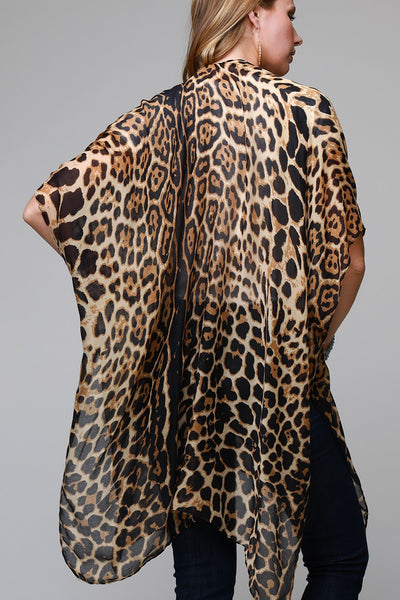 Jakie Animal Print Kimono - Corinne an Affordable Women's Clothing Boutique in the US USA