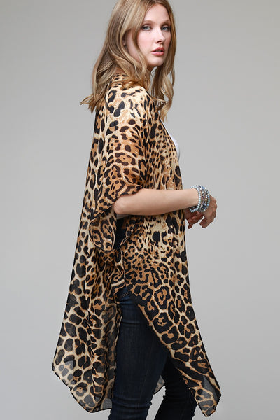 Jakie Animal Print Kimono - Corinne an Affordable Women's Clothing Boutique in the US USA