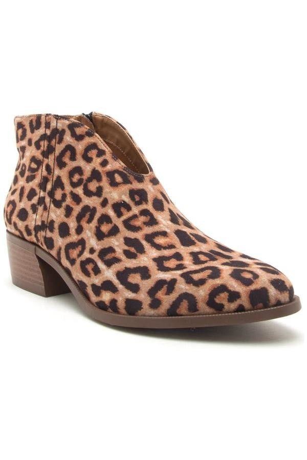 Knox Leopard Booties - Corinne an Affordable Women's Clothing Boutique in the US USA