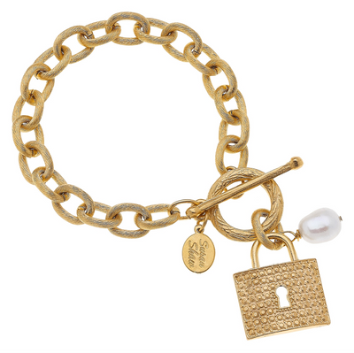 Toggle Lock Bracelet By Susan Shaw - Corinne Boutique Family Owned and Operated USA
