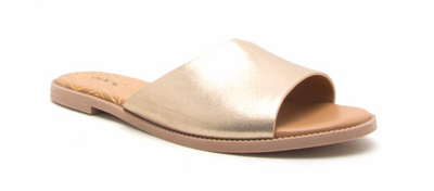 Zander Gold Slip-On Flats - Corinne an Affordable Women's Clothing Boutique in the US USA