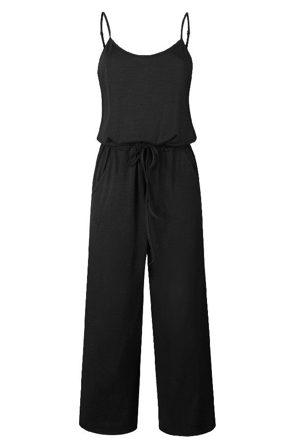 Janna Sleveless Wide Leg Jumpsuit - Corinne an Affordable Women's Clothing Boutique in the US USA