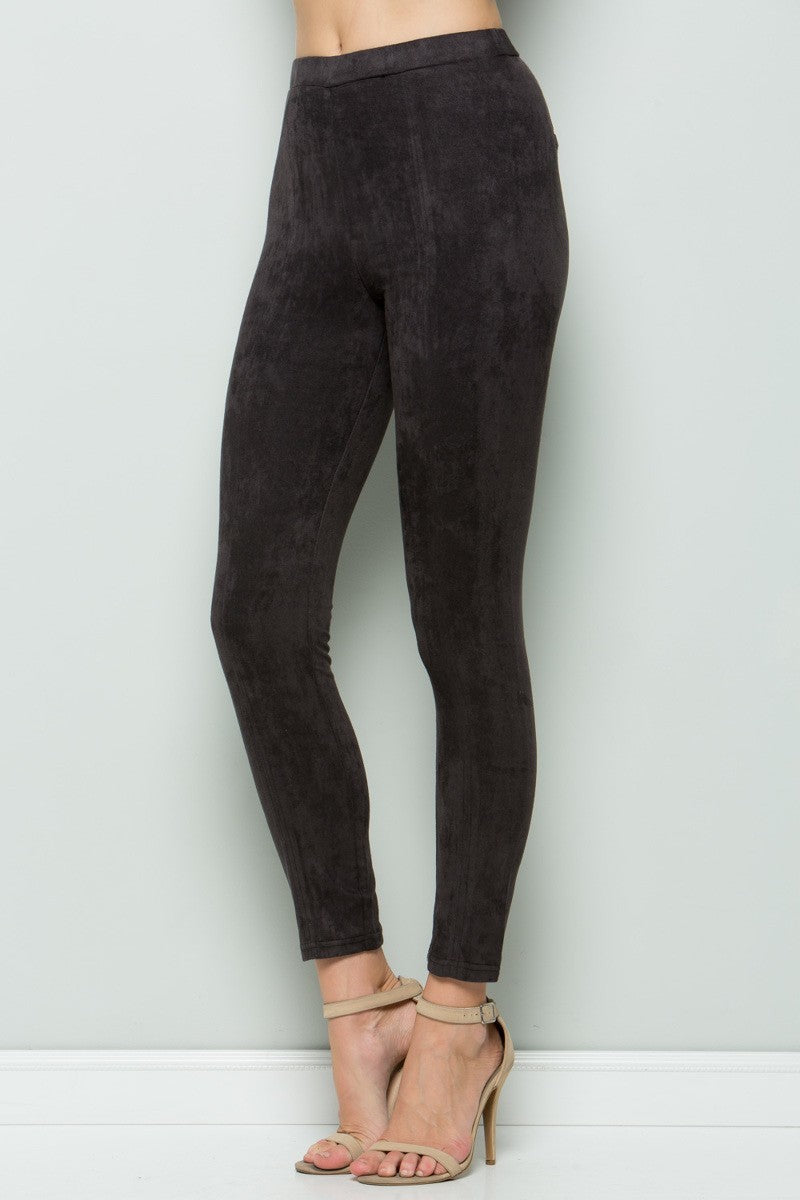 Erin Super Stretch Suede Pants - Corinne an Affordable Women's Clothing Boutique in the US USA
