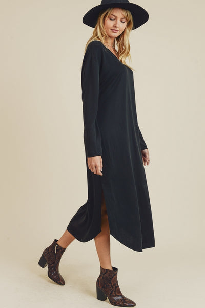 Marsha Long Sleeve Midi Dress - Corinne an Affordable Women's Clothing Boutique in the US USA