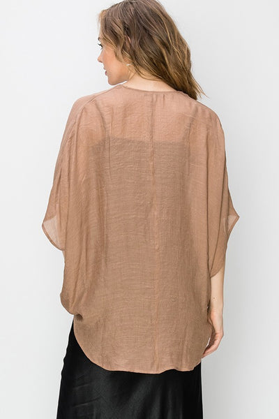 Dana Crossover Poncho Blouse - Corinne an Affordable Women's Clothing Boutique in the US USA