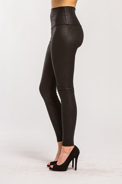 Sydney Snake Skin Embossed Leggings - Corinne an Affordable Women's Clothing Boutique in the US USA