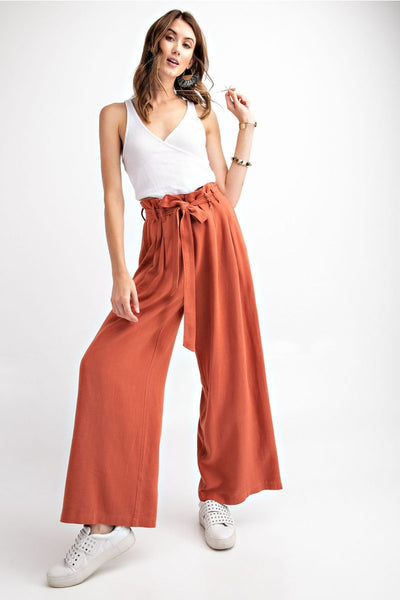 Helen High Waist Linen Pants - Corinne an Affordable Women's Clothing Boutique in the US USA
