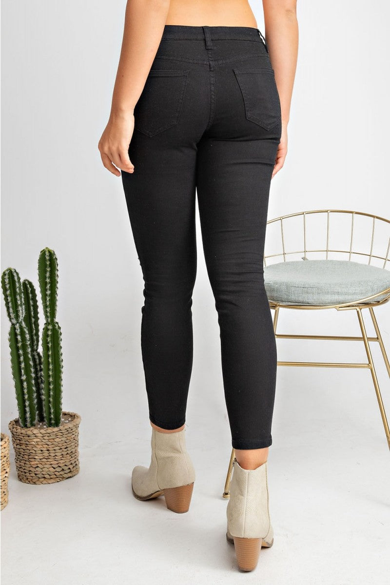 Veronica Low Rise Distressed Denim Pants - Corinne an Affordable Women's Clothing Boutique in the US USA