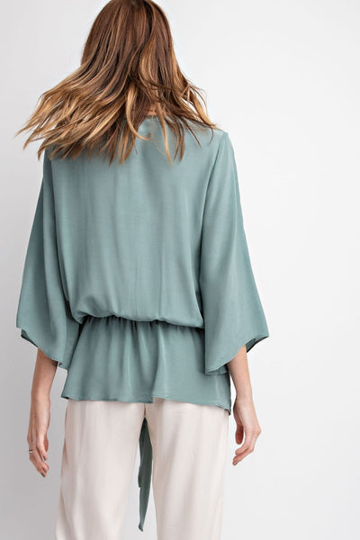 Antonia Double Draped Top - Corinne an Affordable Women's Clothing Boutique in the US USA