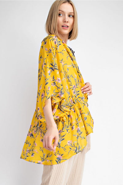Carrie Dolman Sleeve Short Kimono - Corinne an Affordable Women's Clothing Boutique in the US USA