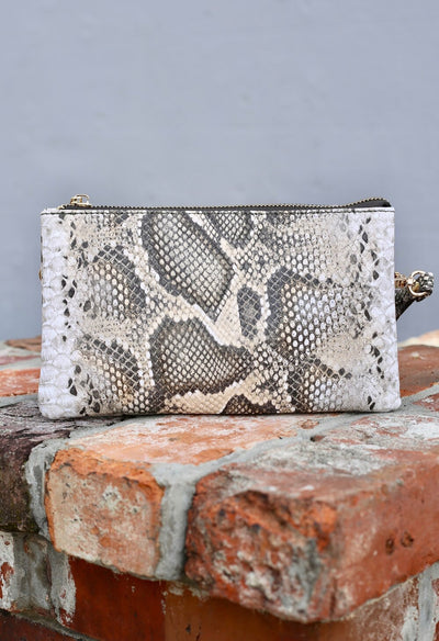 Liz Custom Collection Crossbody - Snake Nude - Corinne an Affordable Women's Clothing Boutique in the US USA