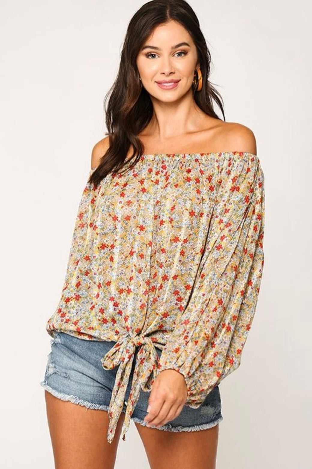 Carey Floral Top - Corinne Boutique Family Owned and Operated USA