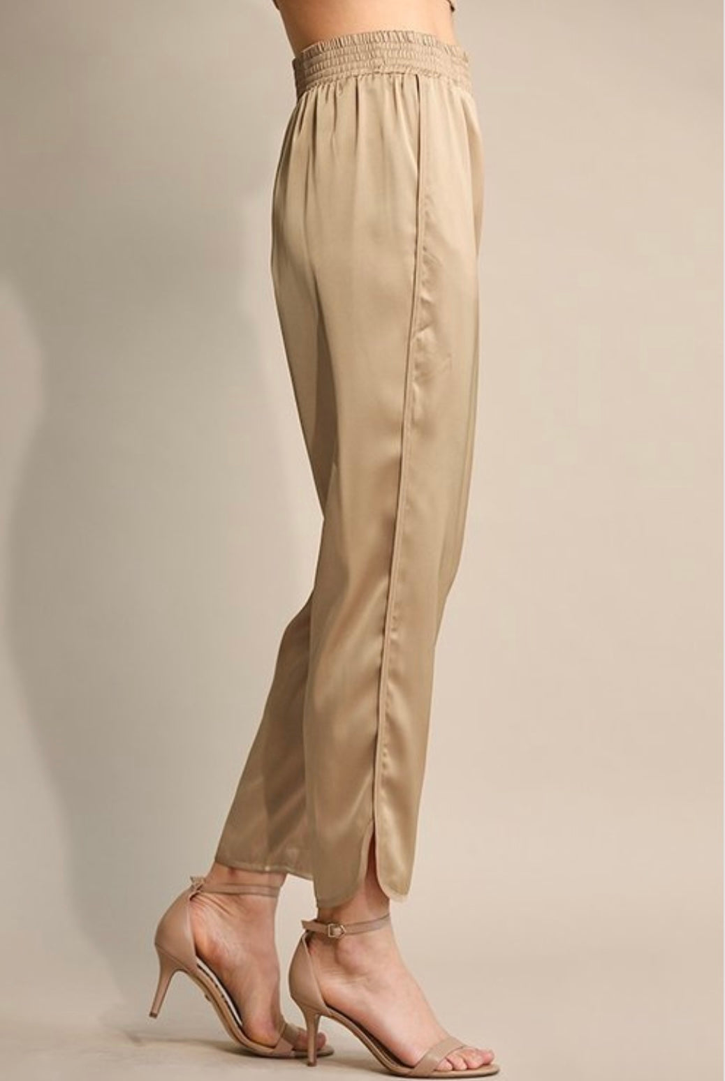 Sierra Satin Pants - Corinne Boutique Family Owned and Operated USA