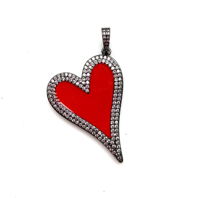 Red Crystal Heart by Karli Buxton - Corinne Boutique Family Owned and Operated USA