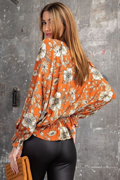 Tessa Floral Rayon Gauze Top - Corinne Boutique Family Owned and Operated USA