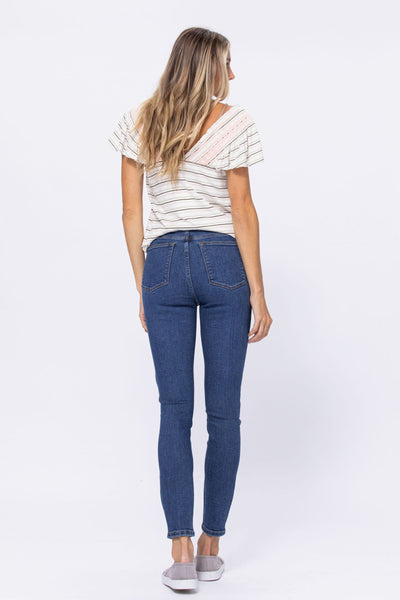 Judy Blue High Rise Stone Wash Skinny - Corinne Boutique Family Owned and Operated USA