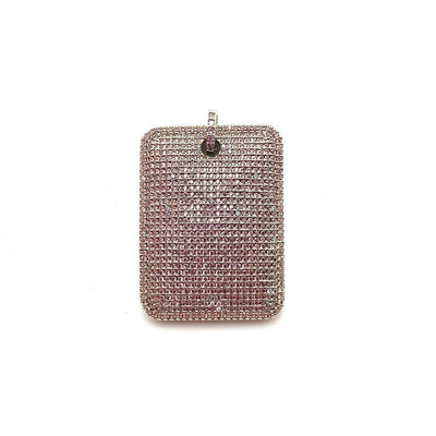 Karli Buxton Swarovski Silver Dog Tag - Corinne Boutique Family Owned and Operated USA
