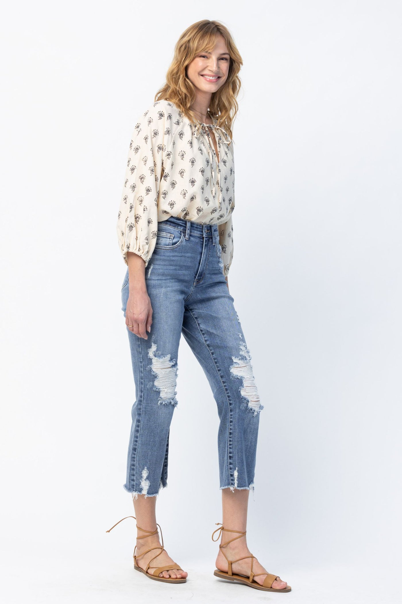 Judy Blue Plus High Rise Cropped Jeans - Corinne Boutique Family Owned and Operated USA