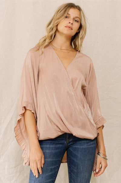 Hope Surplice Top - Corinne Boutique Family Owned and Operated USA