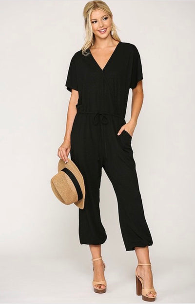 Darla Leopard Jacquard Knit Jumpsuit - Corinne an Affordable Women's Clothing Boutique in the US USA