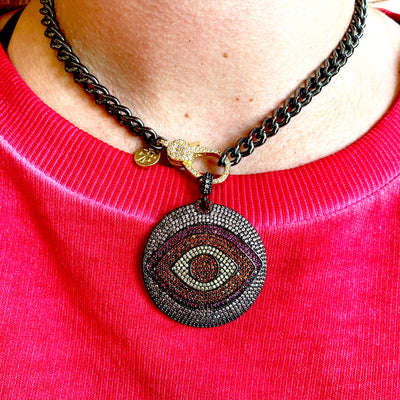 Pave’ Crystal Evil Eye by Karli Buxton - Corinne Boutique Family Owned and Operated USA