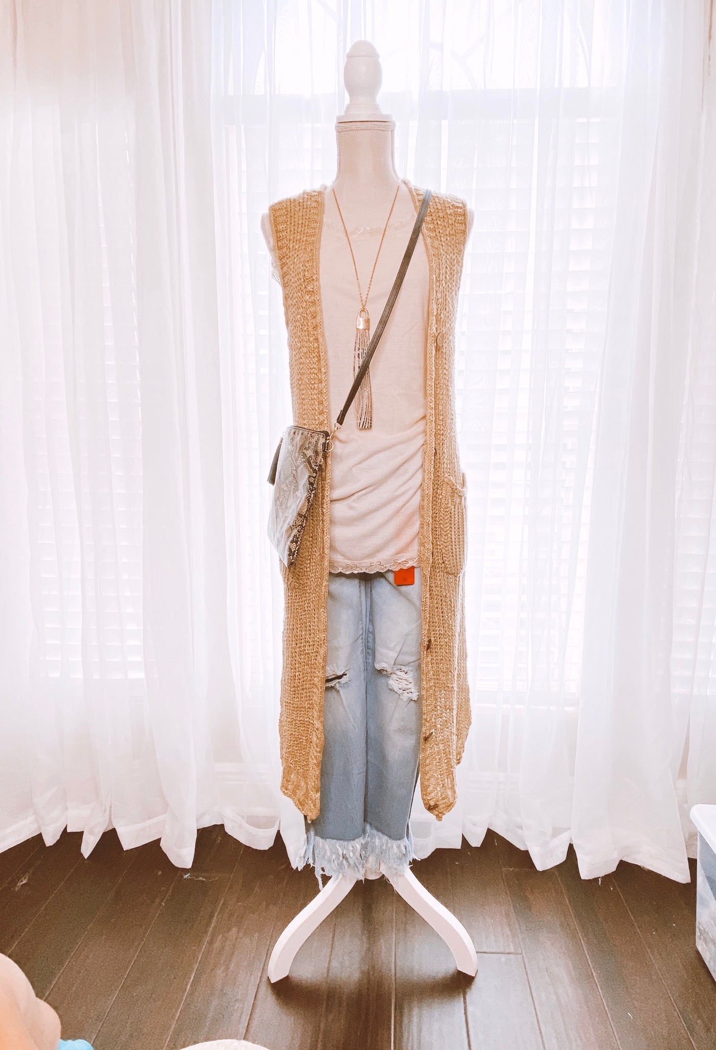 Honey Loose knit Cardigan - Corinne an Affordable Women's Clothing Boutique in the US USA