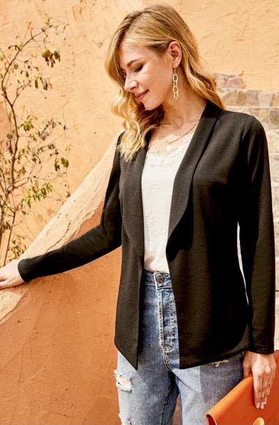 Traci Tailored Blazer - Corinne Boutique Family Owned and Operated USA