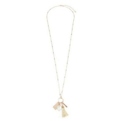 Pearl Mini Charm Necklace - Corinne an Affordable Women's Clothing Boutique in the US USA