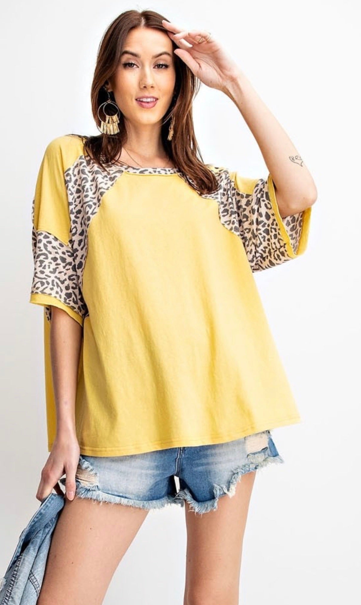 SYDNEY ANIMAL PRINT LOOSE FIT TOP - Corinne an Affordable Women's Clothing Boutique in the US USA