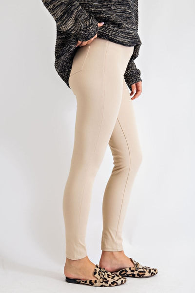 Frankie Fitted Twill Pants - Corinne Boutique Family Owned and Operated USA