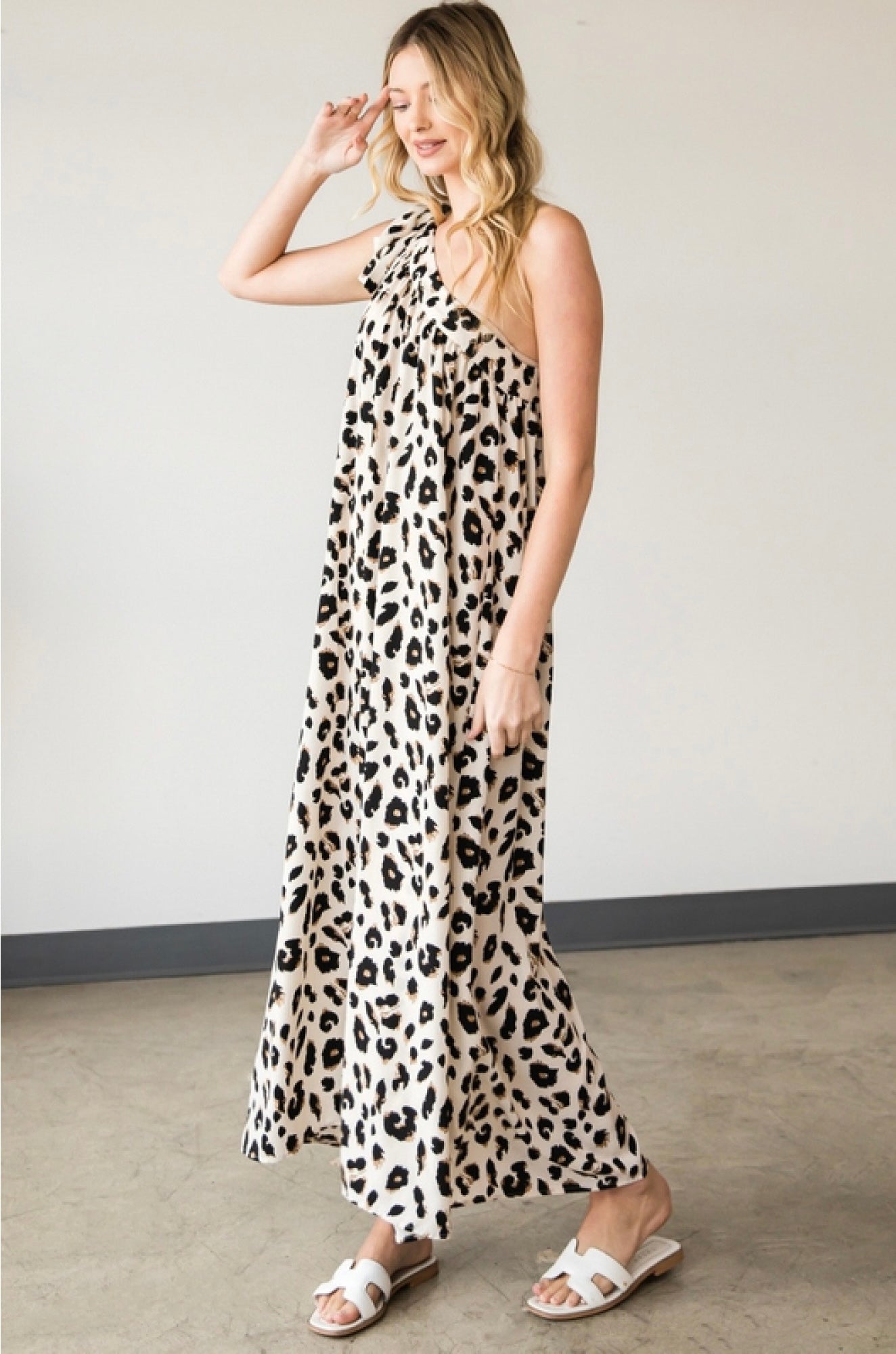 Emory Animal Print Maxi Dress - Corinne Boutique Family Owned and Operated USA
