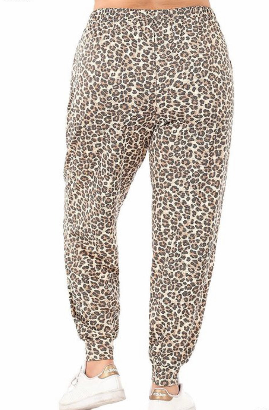 Claire Leopard Print Jogger Plus - Corinne Boutique Family Owned and Operated USA