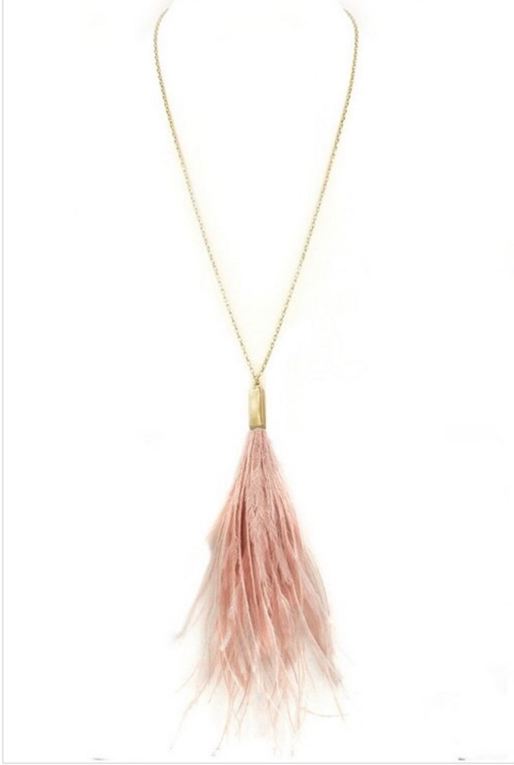 Feather Tassel Pendant - Corinne an Affordable Women's Clothing Boutique in the US USA