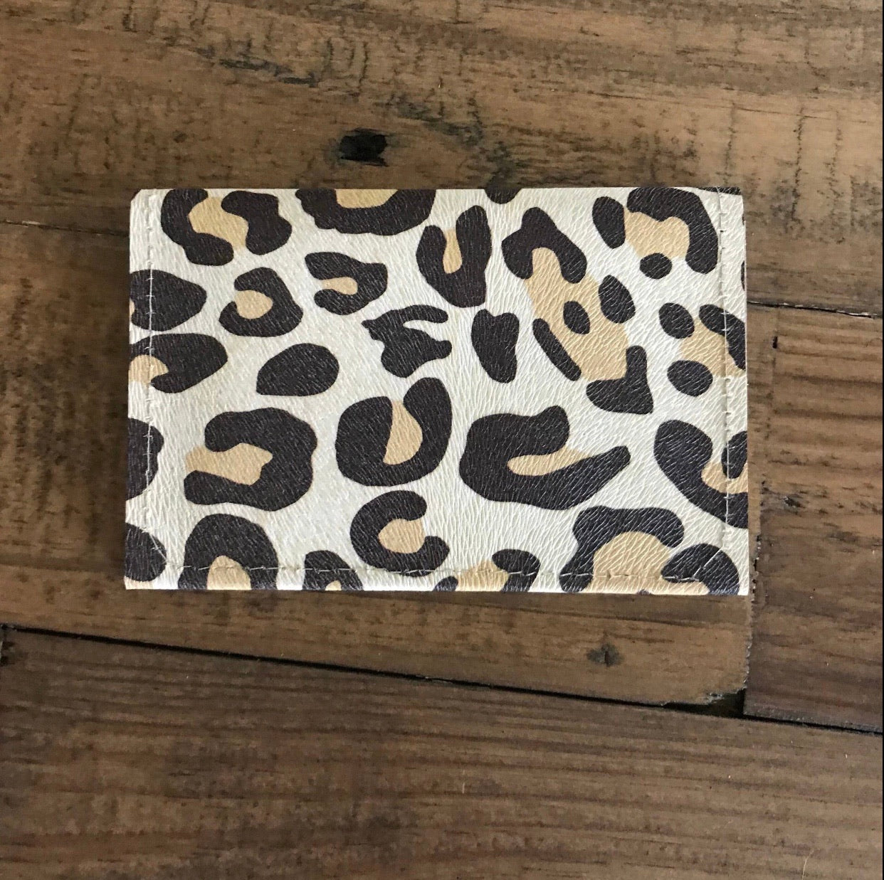 Cassie Card Case Leopard - Corinne Boutique Family Owned and Operated USA