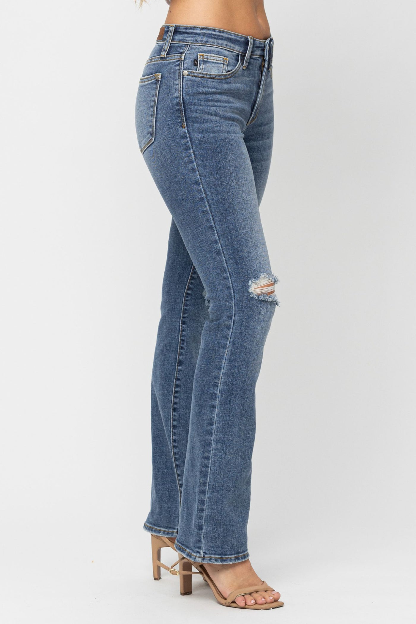Judy Blue Mid Rise Boot Cut - Corinne Boutique Family Owned and Operated USA