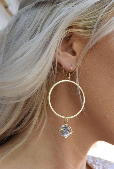 Gold Hoop Earrings - Corinne Boutique Family Owned and Operated USA