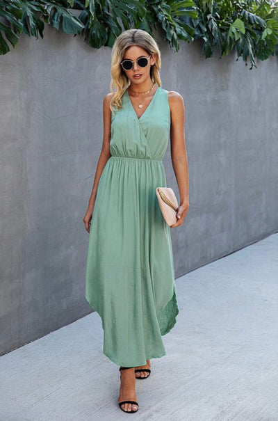 Desiree Sleeveless Midi Dress - Corinne Boutique Family Owned and Operated USA