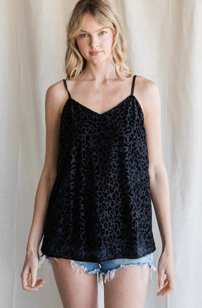 Izzie Burnout Cami - Corinne Boutique Family Owned and Operated USA