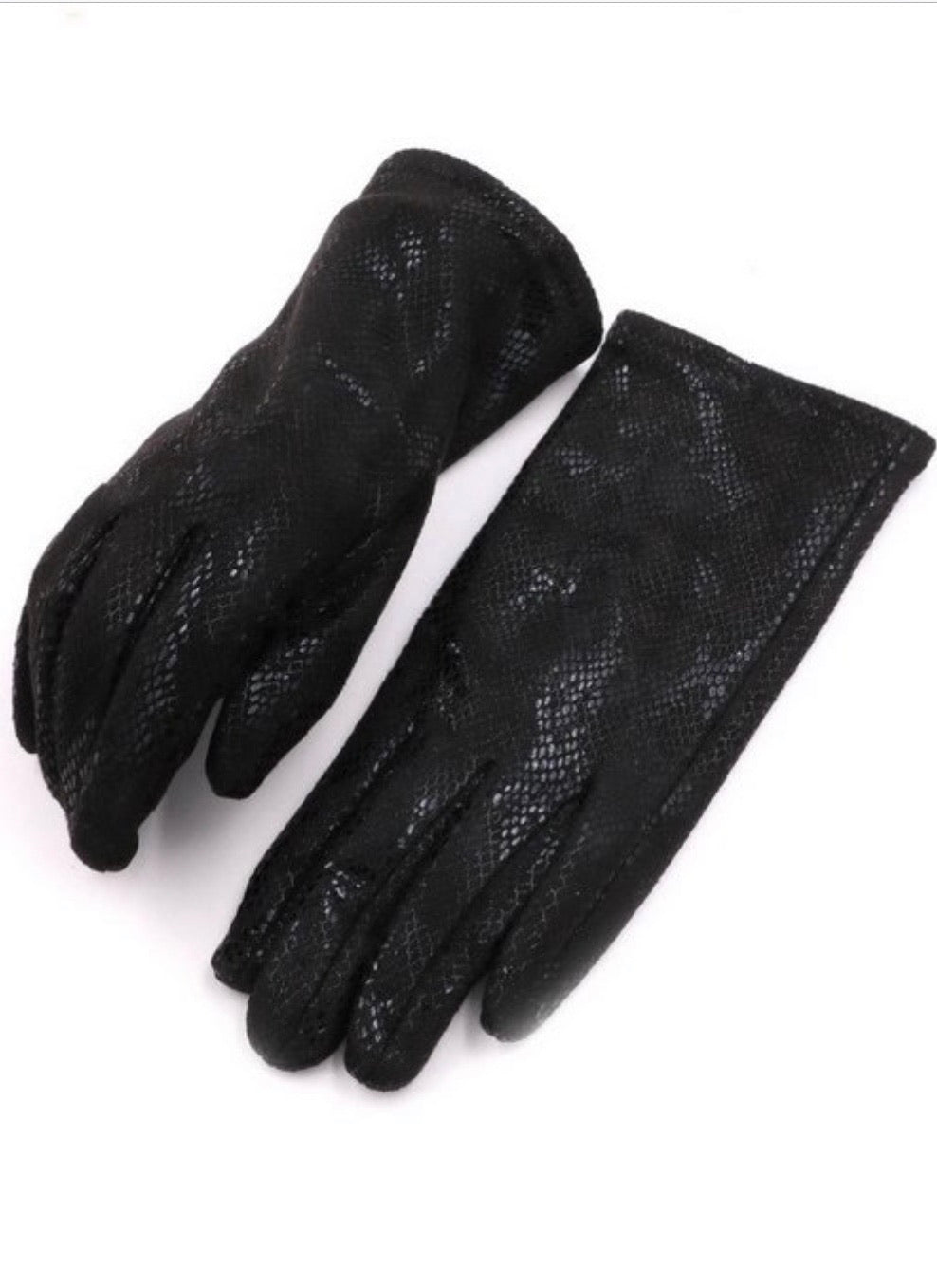 Black Snake Print Gloves - Corinne an Affordable Women's Clothing Boutique in the US USA
