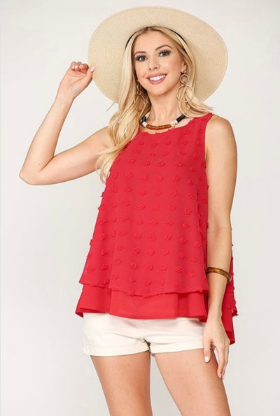 Taylor Woven Top - Corinne Boutique Family Owned and Operated USA