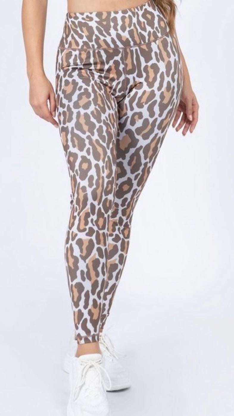 Leah Leopard Workout Legging - Corinne an Affordable Women's Clothing Boutique in the US USA