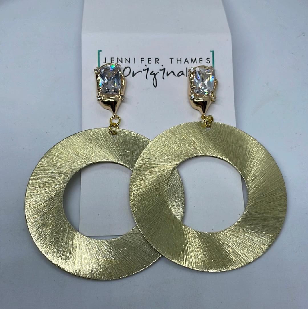 Greta Earrings by Jennifer Thames - Corinne Boutique Family Owned and Operated USA