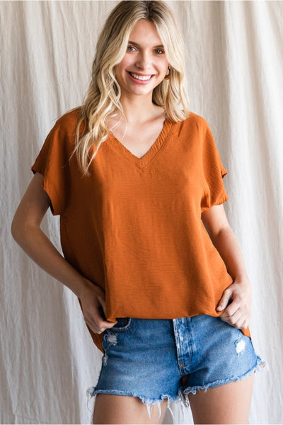 Casandra Basic Top - Corinne Boutique Family Owned and Operated USA