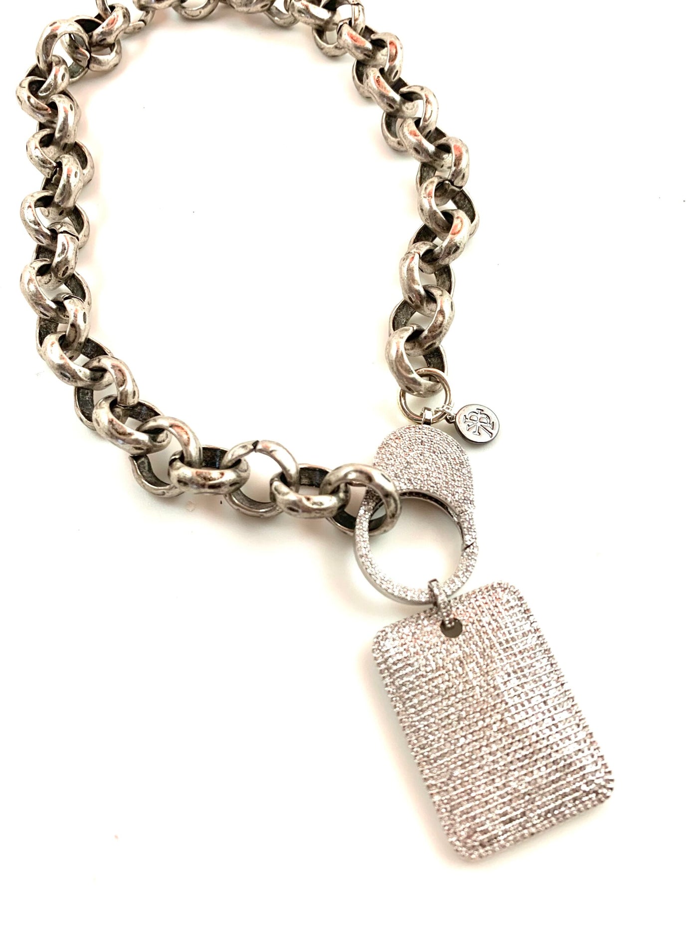 Karli Buxton Chunky Hammered Rolo Chain - Corinne Boutique Family Owned and Operated USA
